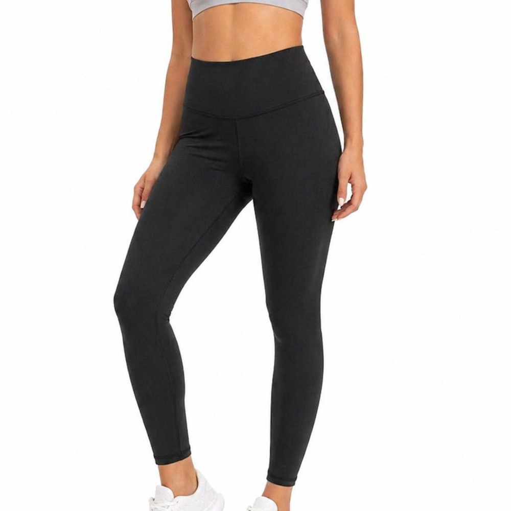 LegEnd Active Womens Size XL Black High Waisted Workout Leggings
